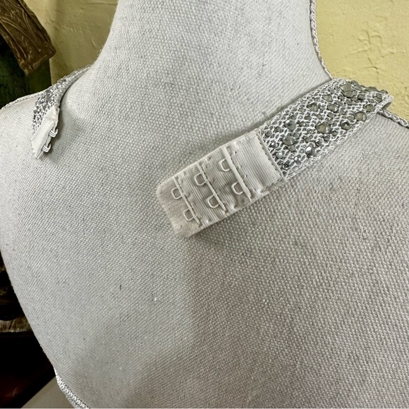 NWT! Gold Label WOW Couture Silver Rhinestone Dress - Picture 7 of 9